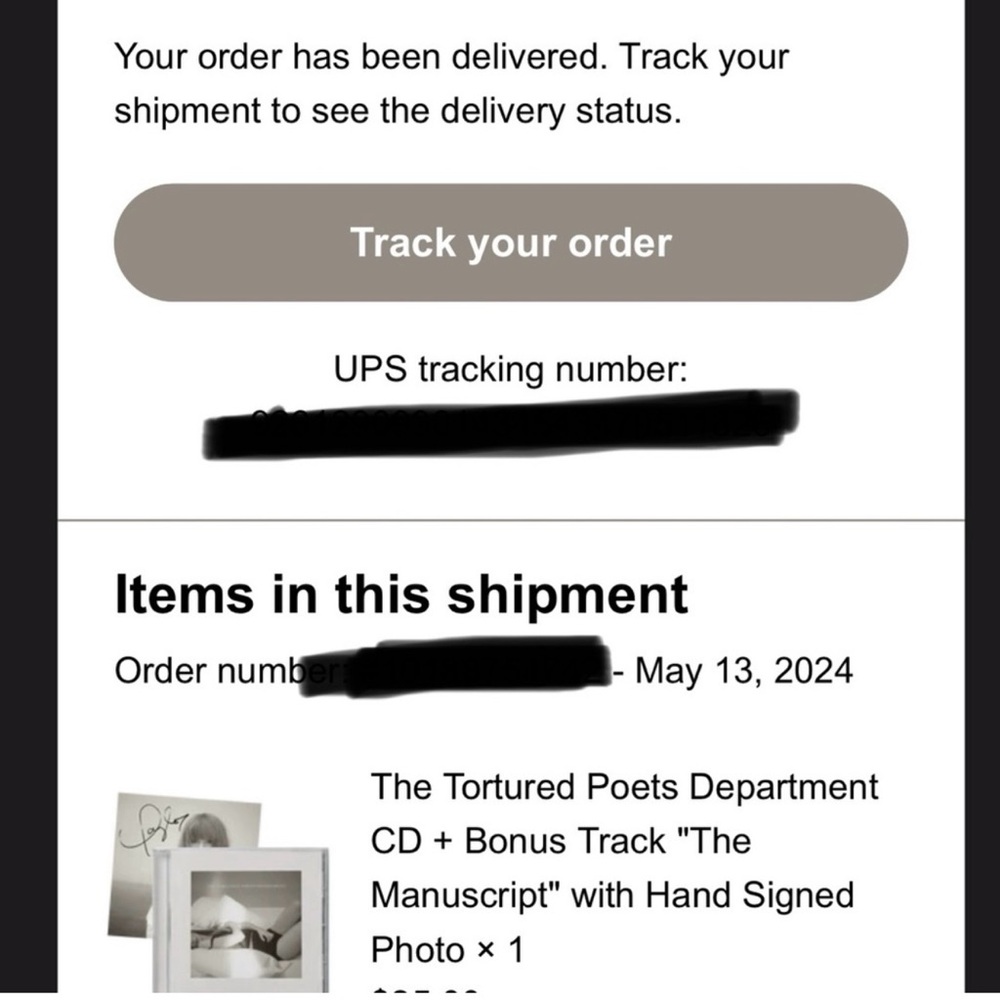 The Tortured Poets Department CD with Signed Photo can make offer